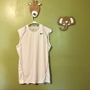 ❤️3/$15❤️ Men’s Nike Pro White Athletic Tank